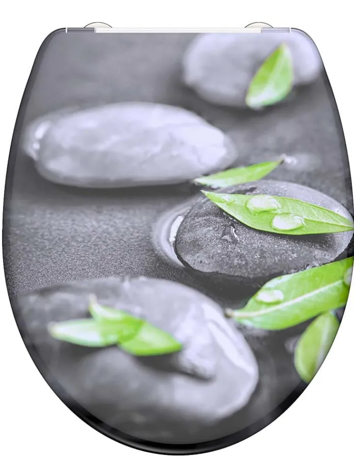 Schütte Badaccessoires<WC-Sitz mit Absenkautomatik "Stone" in Grau
