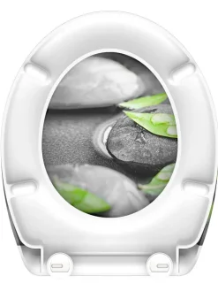 Schütte Badaccessoires<WC-Sitz mit Absenkautomatik "Stone" in Grau