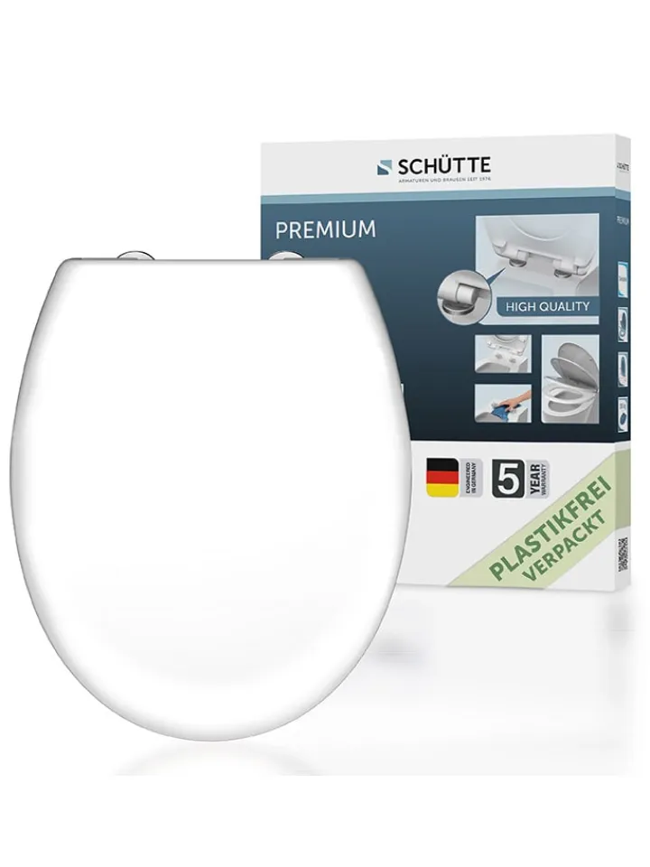 Schütte Badaccessoires<WC-Sitz mit Absenkautomatik in Weiß