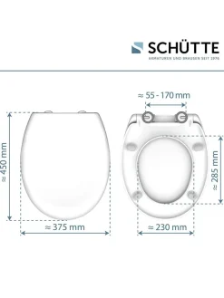Schütte Badaccessoires<WC-Sitz mit Absenkautomatik in Weiß