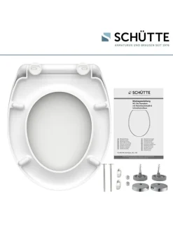 Schütte Badaccessoires<WC-Sitz mit Absenkautomatik in Weiß