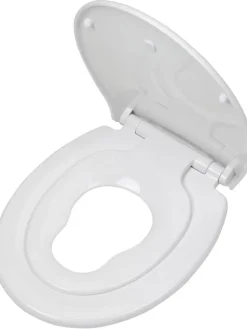 Tiger Badaccessoires<WC-Sitz mit Kindersitz "Tulsa" in Weiß - (L)45 x (B)37 cm
