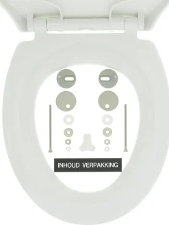 Tiger Badaccessoires<WC-Sitz mit Kindersitz "Tulsa" in Weiß - (L)45 x (B)37 cm