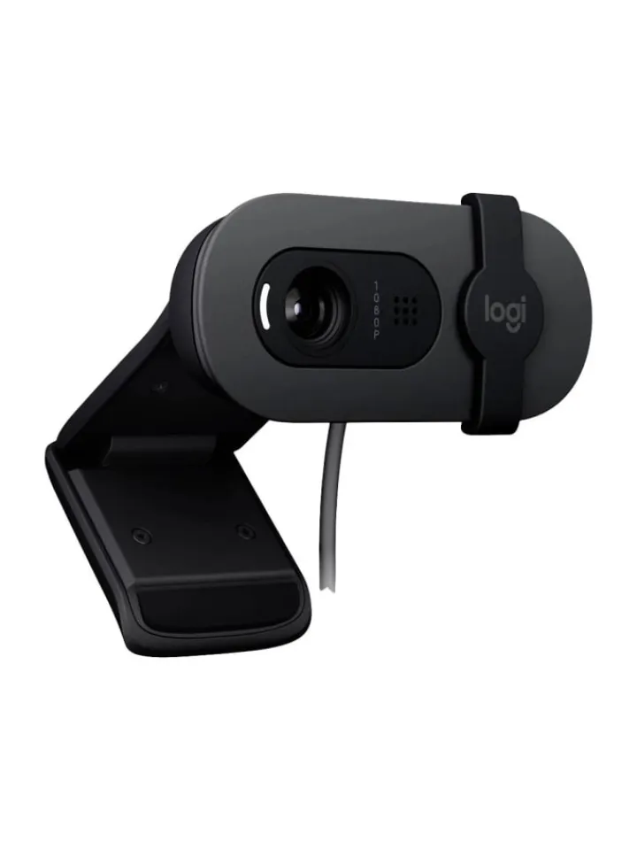 Logitech Foto & Video<Webcam mit Klemm-Halterung 100 Full HD-Webcam 1920 x 1080 Pixel in Schwarz