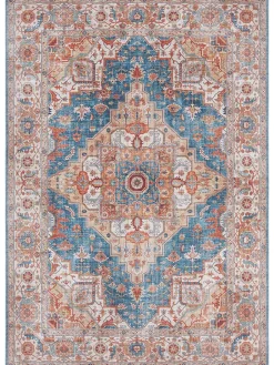 Nouristan Teppiche & Fußmatten<Webteppich "Sylla" in Blau/ Rot