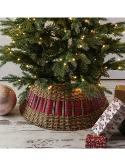 MARELIDA Künstliche Weihnachtsbäume<Weihnachtsbaumrock aus Seegras Abdeckung für Baumständer D: 70cm in natur
