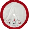 SiL Interiors Wohndekoration<Weihnachtsbaumrock in Rot/ Weiß - Ø 105 cm