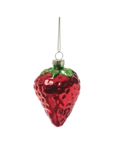 MARELIDA Weihnachtsschmuck<Weihnachtsbaumschmuck Ananas Erdbeere Glas H. 12cm/9cm in bunt
