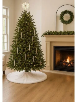 ABERTO DESIGN Teppiche & Fußmatten<Weihnachtsbaum-Teppich in Creme