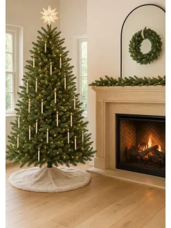 ABERTO DESIGN Teppiche & Fußmatten<Weihnachtsbaum-Teppich in Creme