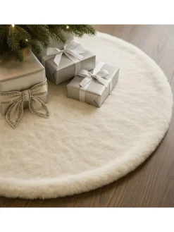 ABERTO DESIGN Teppiche & Fußmatten<Weihnachtsbaum-Teppich in Creme