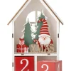 Bloomingville Wohndekoration<Weihnachtskalender ''Edmund'' in Weiß/ Rot - (B)12 x (H)19 x (T)5 cm