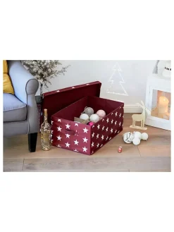 STORE IT Kisten & Körbe<Weihnachtskugelbox in Rot - (B)58 x (H)25 x (T)36 cm