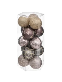 Atmosphera Créateur d'intérieur Weihnachtsschmuck<Weihnachtskugeln in beige