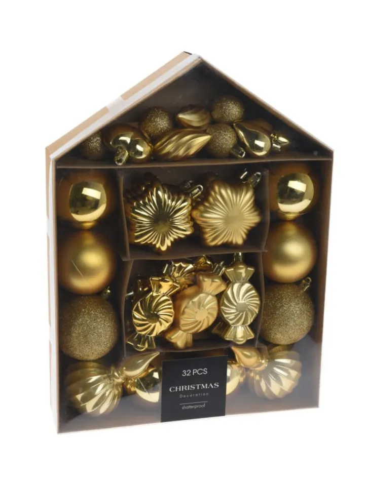 Home&Styling Collection Weihnachtsschmuck<Weihnachtskugeln in gold