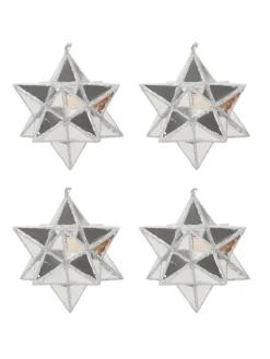 Homea Weihnachtsschmuck<Weihnachtskugeln-Set in silbern