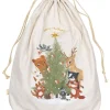 FABELAB Wohndekoration<Weihnachtssack "Woodland Story" in Weiß