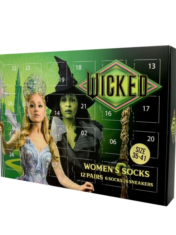 United Labels Adventskalender<Wicked Socken Adventskalender mit 12 Paar kurz und lang in Mehrfarbig