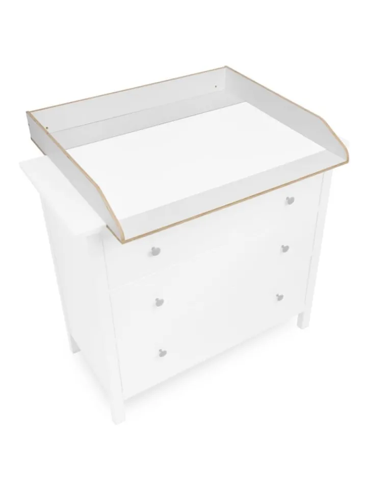Jonka Babymöbel<Wickelaufsatz für IKEA Hemnes Kommoden - in weiss