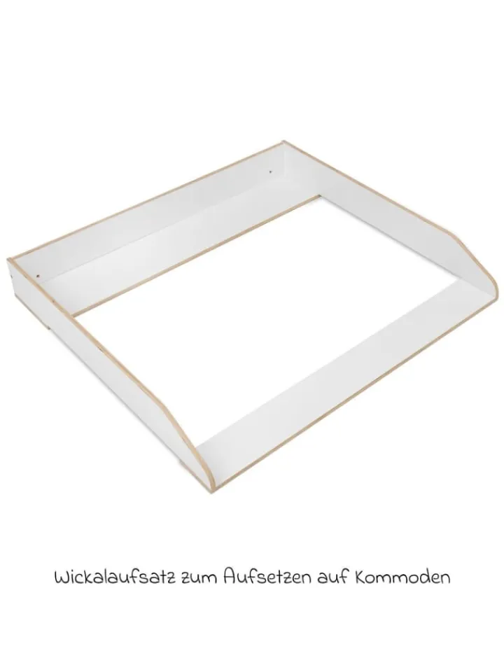 Jonka Babymöbel<Wickelaufsatz für IKEA Hemnes Kommoden - in weiss