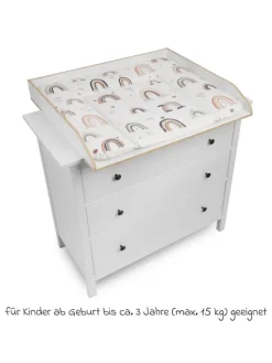Jonka Babymöbel<Wickelaufsatz für IKEA Hemnes Kommoden - in weiss