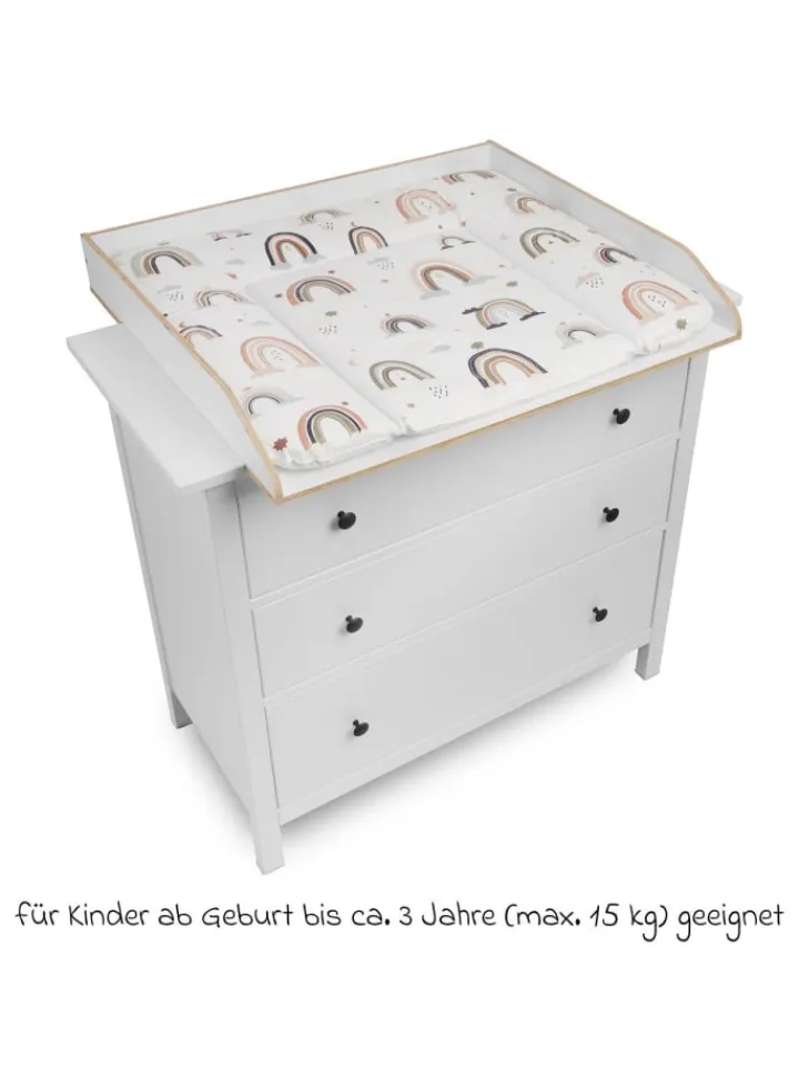 Jonka Babymöbel<Wickelaufsatz für IKEA Hemnes Kommoden - in weiss