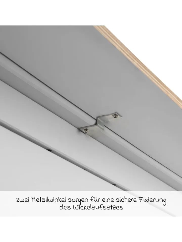 Jonka Babymöbel<Wickelaufsatz für IKEA Hemnes Kommoden - in weiss