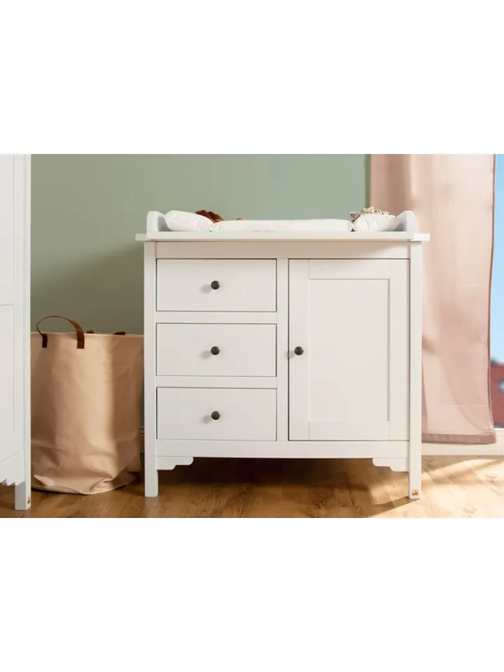 Pinolino Babymöbel<Wickelkommode "Chalet" in Weiß - (B)103 x (H)103 x (T)58 cm