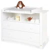 Pinolino Babymöbel<Wickelkommode "Florentina" in Weiß - (B)130 x (H)101 x (T)77 cm