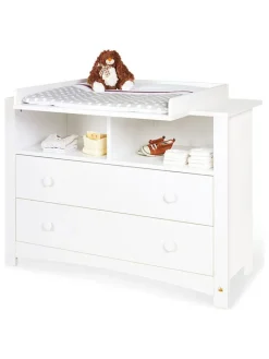 Pinolino Babymöbel<Wickelkommode "Florentina" in Weiß - (B)130 x (H)101 x (T)77 cm