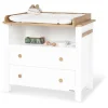 Pinolino Babymöbel|Regale & Schränke<Wickelkommode "Lova" in Weiß - (B)102 x (H)99 x (T)77 cm