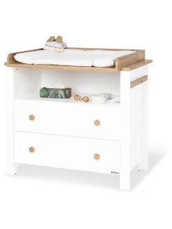 Pinolino Babymöbel|Regale & Schränke<Wickelkommode "Lova" in Weiß - (B)102 x (H)99 x (T)77 cm