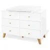 Pinolino Kindermöbel|Babymöbel<Wickelkommode "Pan" in Weiß - (B)140 x (H)101 x (T)78 cm