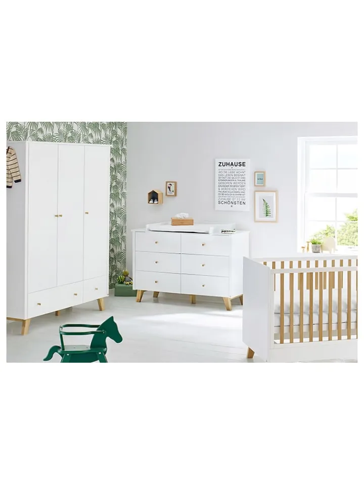 Pinolino Kindermöbel|Babymöbel<Wickelkommode "Pan" in Weiß - (B)140 x (H)101 x (T)78 cm