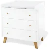 Pinolino Babymöbel<Wickelkommode "Pan" in Weiß - (B)100 x (H)101 x (T)78 cm