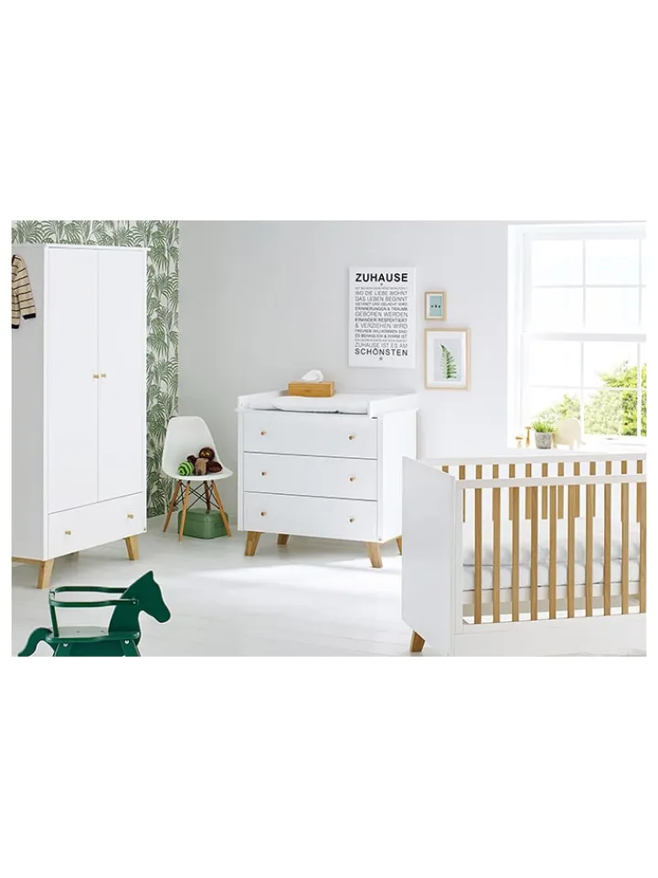 Pinolino Babymöbel<Wickelkommode "Pan" in Weiß - (B)100 x (H)101 x (T)78 cm