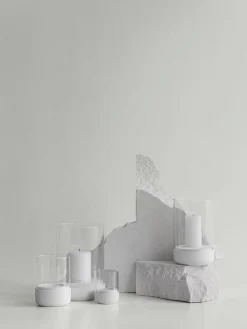 Blomus Kerzen, Vasen & Mehr<Windlicht ''Calma'' in Weiß - (H)19 x Ø 12 cm