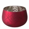 Boltze Kerzen, Vasen & Mehr<Windlicht "Velva" in Rot - (H)8 cm