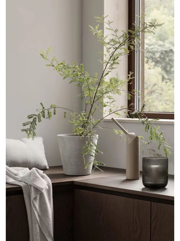 Blomus Kerzen, Vasen & Mehr<Windlicht ''Ven'' in Grau - (H)20 x Ø 17 cm
