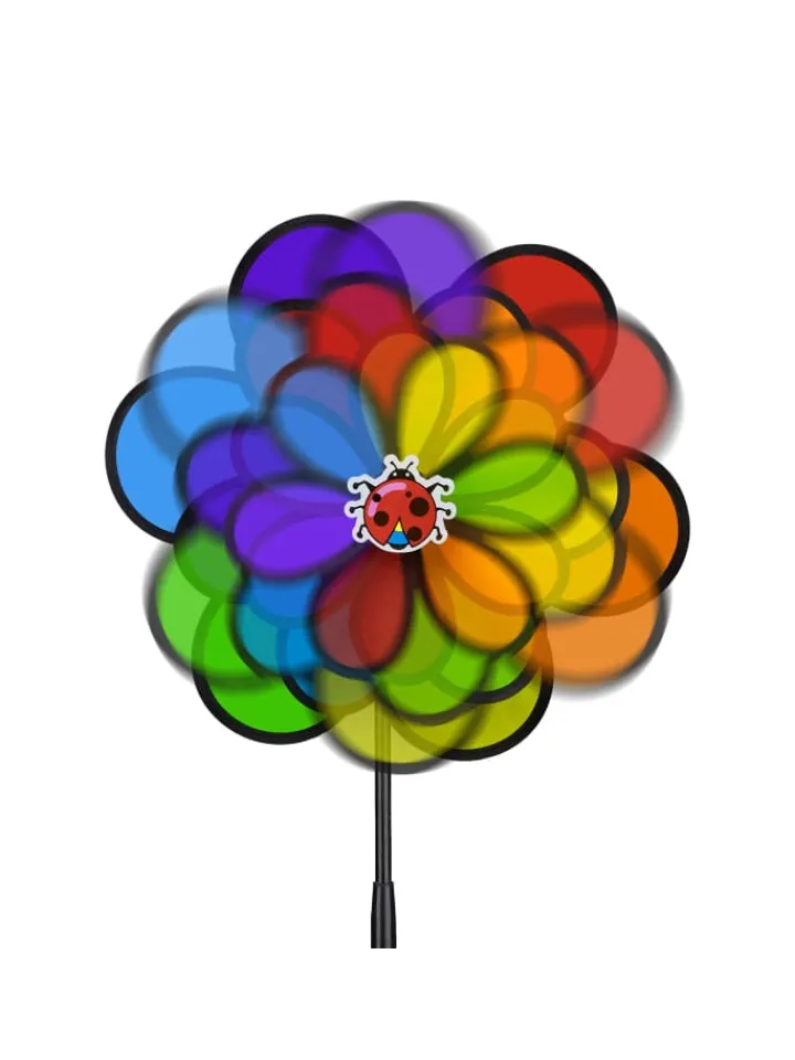 relaxdays Gartendekoration<Windrad in Bunt - (B)36,5 x (H)86,5 x (T)14 cm