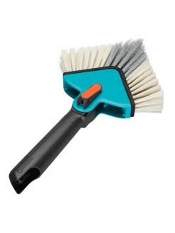 Gardena Grillen<Winkelbesen "Combisystem" in Schwarz/ Hellblau