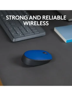 Logitech Tablets, Konsolen & Elektronisches Spielzeug<Wireless M171 Kabellose Maus in Blau - Ideal für Büro und in Blau