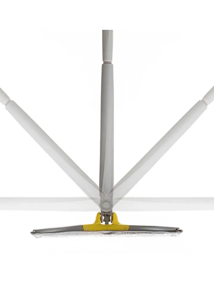 InnovaGoods Putz- & Waschutensilien<Wischmopp in Grau/ Gelb - (B)38 x (H)142 x (T)18 cm