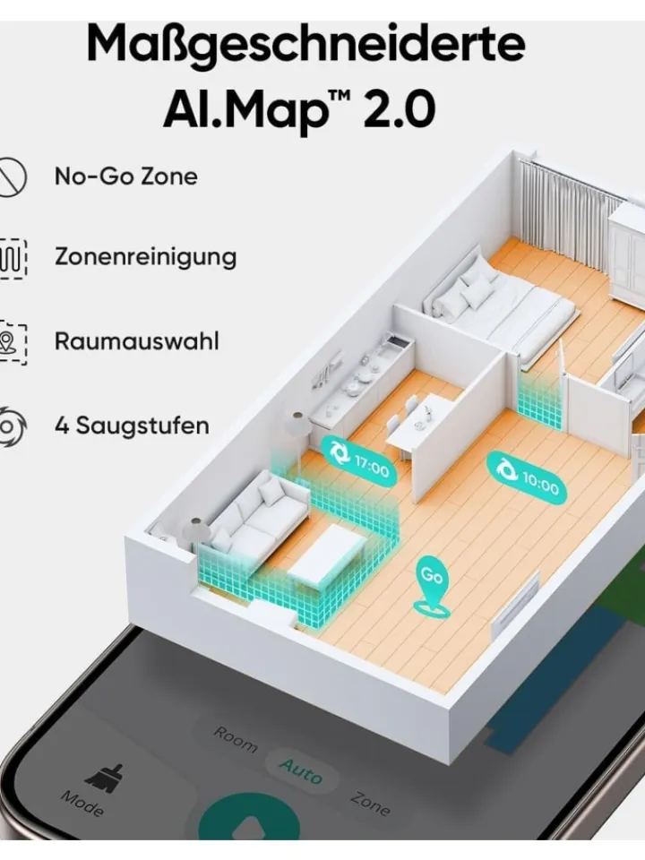 Anker Staubsauger<Wischroboter L60 Hybrid SES EU Version in schwarz