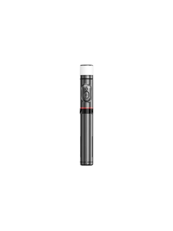 WIWU Foto & Video<- Selfie Stick Wi-SE003 mit Stativfunktion und LED-Licht in Schwarz