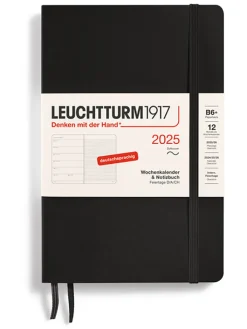 LEUCHTTURM1917 Büro- & Schulbedarf<Wochenkalender & Notizbuch in Schwarz - B6+