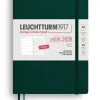 LEUCHTTURM1917 Büro- & Schulbedarf<Wochenkalender & Notizbuch in Dunkelgrün - A5, ENG