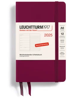 LEUCHTTURM1917 Büro- & Schulbedarf<Wochenkalender & Notizbuch in Bordeaux - A6