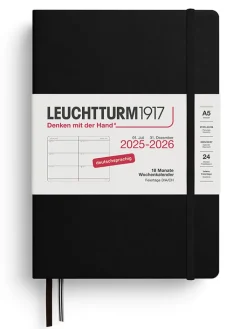LEUCHTTURM1917 Büro- & Schulbedarf<Wochenkalender in Schwarz - A5, DE