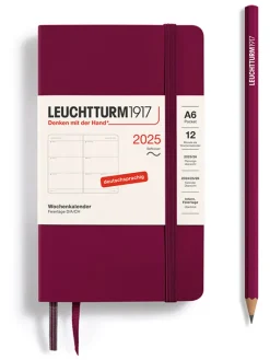 LEUCHTTURM1917 Büro- & Schulbedarf<Wochenplaner in Bordeaux - A6